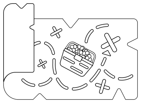 Treasure Map Coloring Page